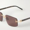 Square-Frame Titanium and Acetate Sunglasses - CU Square-Frame Titanium and Acetate Sunglasses - CU