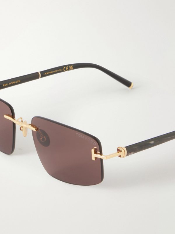 Square-Frame Titanium and Acetate Sunglasses - CU Square-Frame Titanium and Acetate Sunglasses - CU