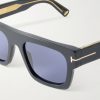 Square-Frame Acetate Sunglasses - CU