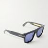 Square-Frame Acetate Sunglasses - FR