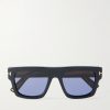 Square-Frame Acetate Sunglasses