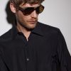 Samuele 02 Pilot Acetate Sunglasses - BK Samuele 02 Pilot Acetate Sunglasses - BK