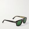 Navigator Aviator-Style Tortoiseshell Acetate Sunglasses - FR Navigator Aviator-Style Tortoiseshell Acetate Sunglasses - FR