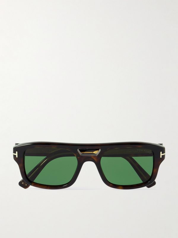 Navigator Aviator-Style Tortoiseshell Acetate Sunglasses Navigator Aviator-Style Tortoiseshell Acetate Sunglasses
