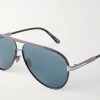 Rupert-02 Aviator-Frame Metal Sunglasses - CU