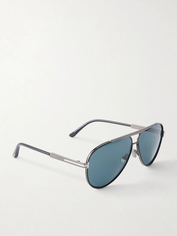 Rupert-02 Aviator-Frame Metal Sunglasses - FR