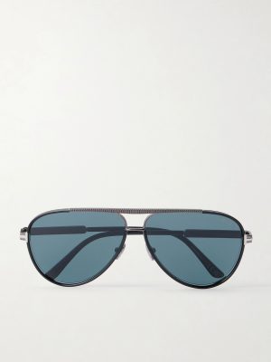 Rupert-02 Aviator-Frame Metal Sunglasses