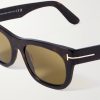 Marshall Rectangular-Frame Tortoiseshell Acetate Sunglasses - CU Marshall Rectangular-Frame Tortoiseshell Acetate Sunglasses - CU