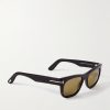 Marshall Rectangular-Frame Tortoiseshell Acetate Sunglasses - FR Marshall Rectangular-Frame Tortoiseshell Acetate Sunglasses - FR