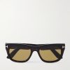 Marshall Rectangular-Frame Tortoiseshell Acetate Sunglasses Marshall Rectangular-Frame Tortoiseshell Acetate Sunglasses