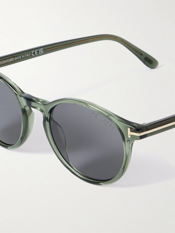 Prescott Round-Frame Acetate Sunglasses - CU
