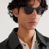 Prescott Round-Frame Acetate Sunglasses - OU