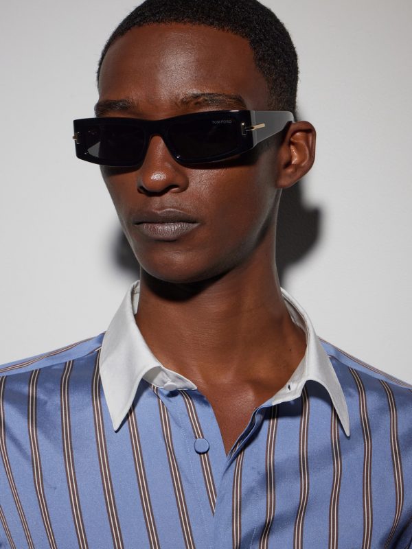 D-Frame Acetate Sunglasses - BK D-Frame Acetate Sunglasses - BK