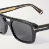 Navigator Aviator-Style Acetate Sunglasses - CU Navigator Aviator-Style Acetate Sunglasses - CU