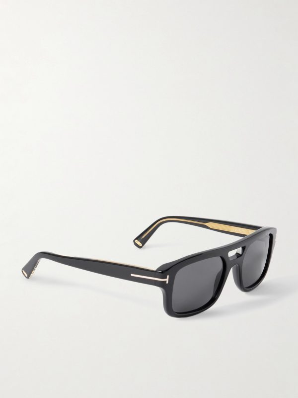 Navigator Aviator-Style Acetate Sunglasses - FR Navigator Aviator-Style Acetate Sunglasses - FR