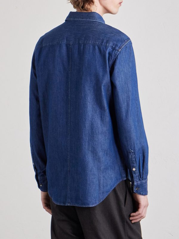 Tomlin Embroidered Denim Shirt - BK Tomlin Embroidered Denim Shirt - BK
