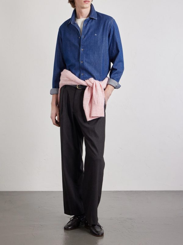 Tomlin Embroidered Denim Shirt - OU Tomlin Embroidered Denim Shirt - OU