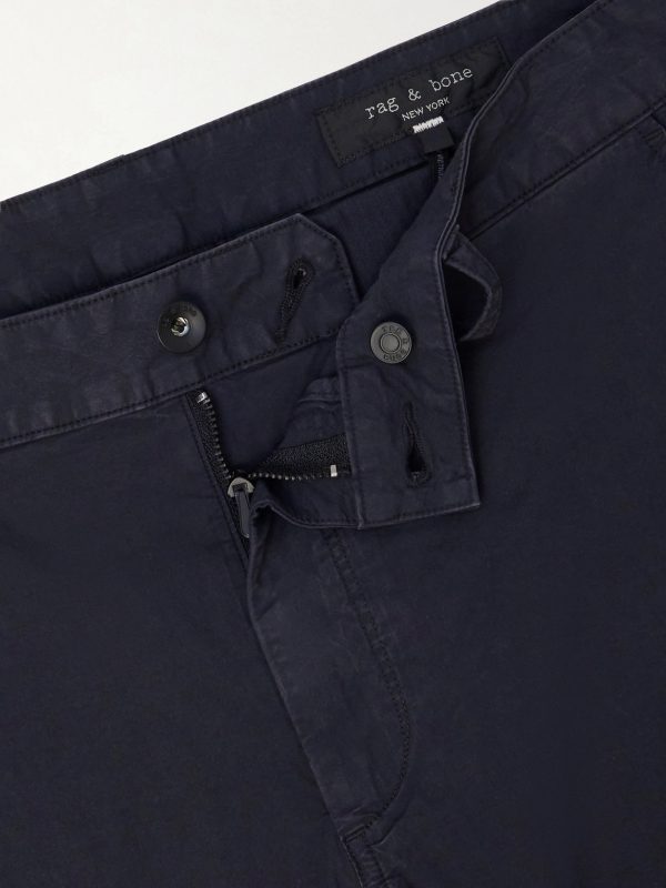 Straight-Leg Cotton-Blend Trousers - E1 Straight-Leg Cotton-Blend Trousers - E1