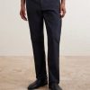 Straight-Leg Cotton-Blend Trousers - FR Straight-Leg Cotton-Blend Trousers - FR