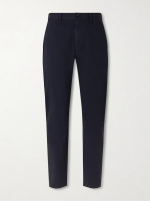 Straight-Leg Cotton-Blend Trousers Straight-Leg Cotton-Blend Trousers