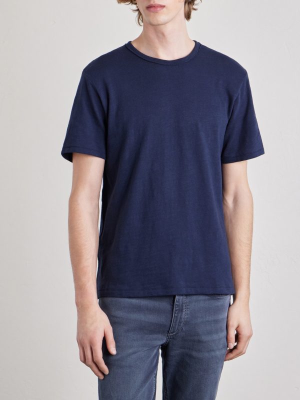 Classic Flame Embroidered Slub Cotton-Jersey T-Shirt - FR Classic Flame Embroidered Slub Cotton-Jersey T-Shirt - FR