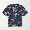 Avery Camp-Collar Floral-Print Voile Shirt Avery Camp-Collar Floral-Print Voile Shirt