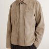 Dwight Pleated Suede Jacket - FR Dwight Pleated Suede Jacket - FR