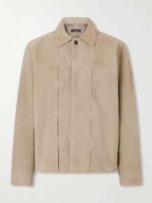 Dwight Pleated Suede Jacket