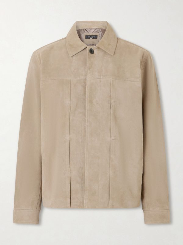 Dwight Pleated Suede Jacket Dwight Pleated Suede Jacket