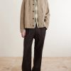 Dwight Pleated Suede Jacket - OU Dwight Pleated Suede Jacket - OU