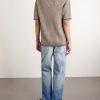 Johnny Crocheted Cotton-Blend Polo Shirt - BK Johnny Crocheted Cotton-Blend Polo Shirt - BK