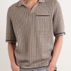 Johnny Crocheted Cotton-Blend Polo Shirt - FR Johnny Crocheted Cotton-Blend Polo Shirt - FR
