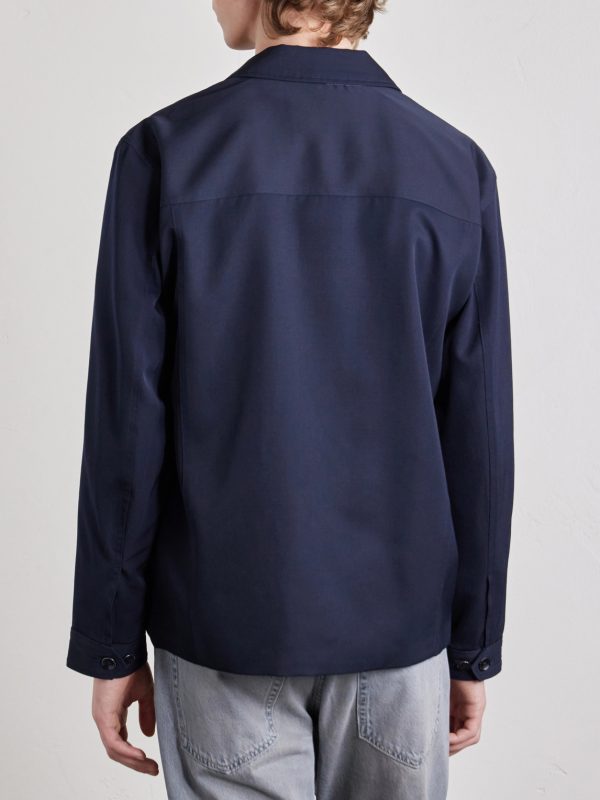 Dwight Pleated Wool-Gabardine Jacket - BK