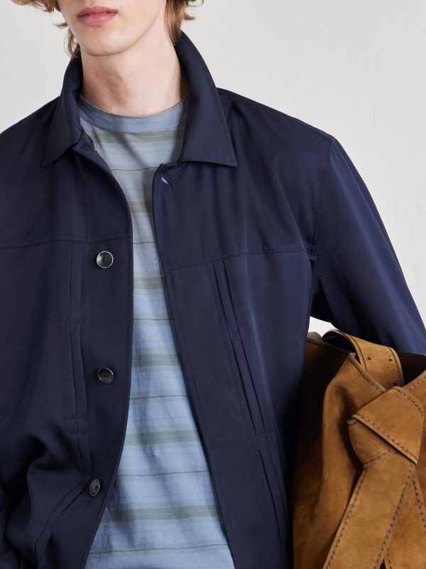 Dwight Pleated Wool-Gabardine Jacket - CU