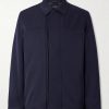 Dwight Pleated Wool-Gabardine Jacket