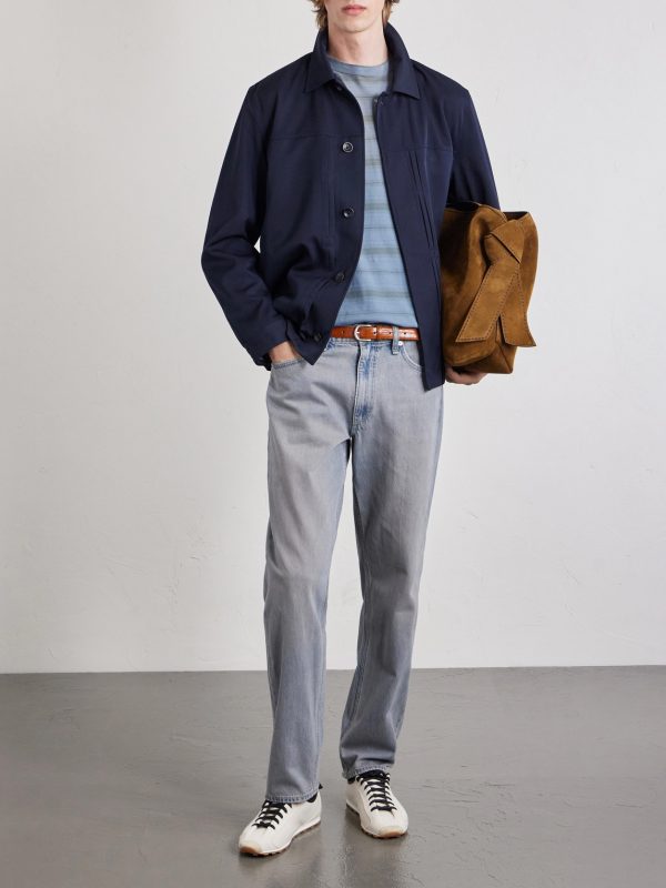 Dwight Pleated Wool-Gabardine Jacket - OU