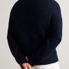 Shawl-Collar Ribbed Cotton and Cashmere-Blend Cardigan - BK