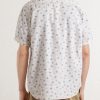 Printed Linen and Cotton-Blend Shirt - BK Printed Linen and Cotton-Blend Shirt - BK
