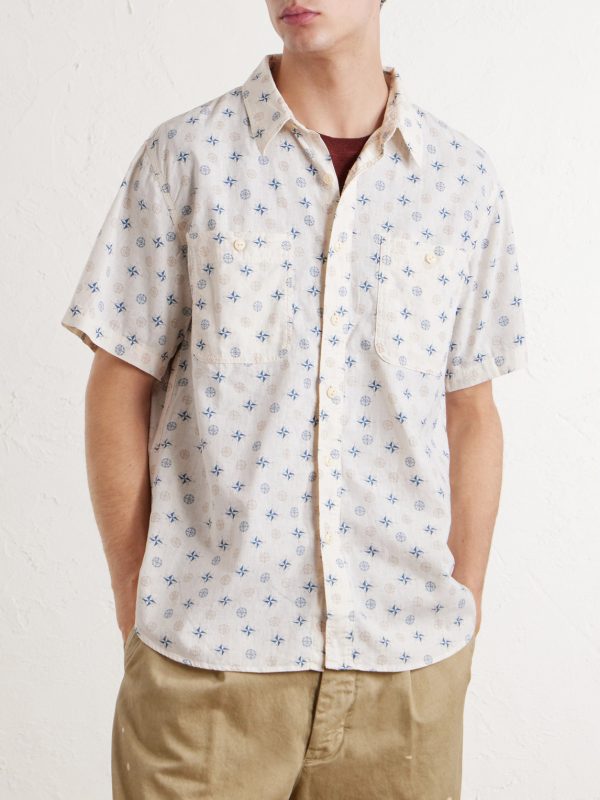 Printed Linen and Cotton-Blend Shirt - FR Printed Linen and Cotton-Blend Shirt - FR