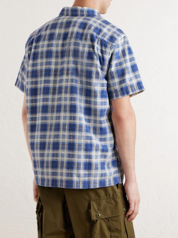 Checked Brushed Cotton Shirt - BK