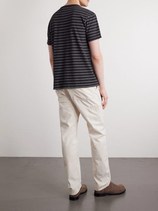Striped Cotton-Jersey Jacquard T-Shirt - BK Striped Cotton-Jersey Jacquard T-Shirt - BK