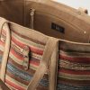 Murphy Medium Suede-Trimmed Woven Cotton Tote Bag - E1 Murphy Medium Suede-Trimmed Woven Cotton Tote Bag - E1