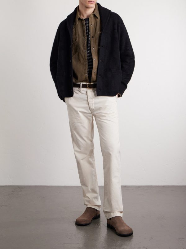 Straight-Leg Paint-Splattered Cotton-Canvas Trousers - OU Straight-Leg Paint-Splattered Cotton-Canvas Trousers - OU