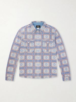 Horace Checked Cotton-Terry Shirt Horace Checked Cotton-Terry Shirt
