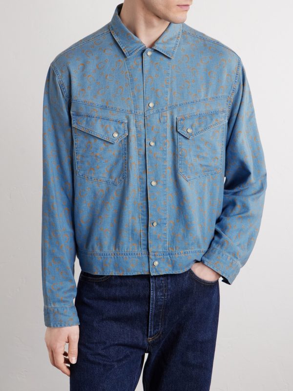 Printed Cotton and Linen-Blend Shirt - FR Printed Cotton and Linen-Blend Shirt - FR