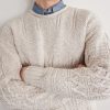Cable-Knit Cotton, Linen and Silk-Blend Sweater - CU Cable-Knit Cotton, Linen and Silk-Blend Sweater - CU