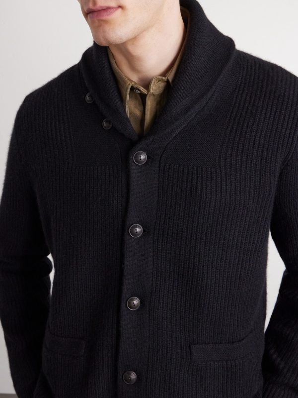 Shawl-Collar Cashmere Cardigan - CU