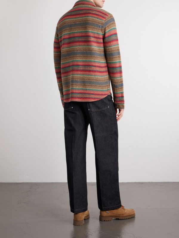 Matlock Striped Linen and Silk-Blend Shirt - BK Matlock Striped Linen and Silk-Blend Shirt - BK