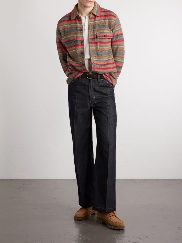 Matlock Striped Linen and Silk-Blend Shirt - OU Matlock Striped Linen and Silk-Blend Shirt - OU
