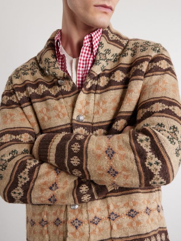 Linen, Silk and Wool-Blend Jacquard Cardigan - CU Linen, Silk and Wool-Blend Jacquard Cardigan - CU